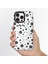 iPhone 15 Pro Uyumlu Kılıf Magsafe Özellikli Polka Dot Desenli Youngkit Spots Serisi Kapak Beyaz 2