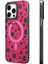 iPhone 13 Pro Uyumlu Kılıf Magsafe Özellikli Polka Dot Desenli Youngkit Spots Serisi Kapak Pembe 2