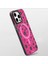 iPhone 13 Pro Uyumlu Kılıf Magsafe Özellikli Polka Dot Desenli Youngkit Spots Serisi Kapak Pembe 3