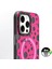 iPhone 13 Pro Uyumlu Kılıf Magsafe Özellikli Polka Dot Desenli Youngkit Spots Serisi Kapak Pembe 5