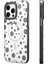 iPhone 14 Pro Uyumlu Kılıf Magsafe Özellikli Polka Dot Desenli Youngkit Spots Serisi Kapak Beyaz 3