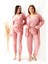 Sabahlıklı Dantel Detaylı Büyük Beden Pegasus Kadın Pijama Takımı-Çeyizlik Takım 3