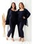 Sabahlıklı Dantel Detaylı Büyük Beden Pegasus Kadın Pijama Takımı-Çeyizlik Takım 4