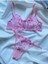 Lovely Pembe Kadın Tül Tanga Külotlu Bralet Takım 1