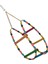 Renkli Boncuklu ve Merdivenli Damla Kuş Salıncağı 9-24 cm 1