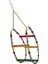 Renkli Boncuklu ve Merdivenli Damla Kuş Salıncağı 9-24 cm 2