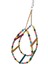 Renkli Boncuklu ve Merdivenli Damla Kuş Salıncağı 9-24 cm 5