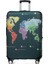 Valız Kılıf Worldmap 4fx Siyah Unisex Valiz Kılıfı 1