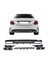 Mercedes Uyumlu W205 C Serisi Gümüş (Silver) Difüzör ve Egzoz Seti (Amg Sedan - Krom Trim) 3