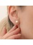 925 Ayar Gümüş Cream Tatlısu Incisi Çivi Küpe-7mm 3