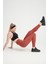 Ultra Yüksek Kalite Fitilli Kalçası Büzgülü Kalça Şekillendirici Push Up Yüksek Bel Toparlayıcı Spor Fitness Yoga Tayt 5
