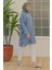 Kadın Gömlek Yaka Düğmeli Indigo Tunik 24YT442 3