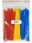 Plastik Kablo Bağı - Kırmızı+Sarı+Mavi - 2,5MMX100MM (100 Adet) 1