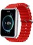 Huawei Watch Fit 2 Uyumlu Ocean Silikon Kordon Pim Çevirici Aparatı ile Birlikte Kırmızı 1
