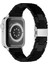 Apple Watch Uyumlu Reçine Kordon (42MM / 44MM / 45MM/ 49MM /se/ultra Uyumlu) Mat Siyah 1