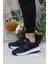2649 Wks 2649 Siyah Beyaz Anatomik Rahat Sneaker Erkek Ayakkabı 3