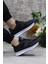 2649 Wks 2649 Siyah Beyaz Anatomik Rahat Sneaker Erkek Ayakkabı 5