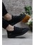 B85 Siyah Rahat Esnek Sneaker Erkek Spor Ayakkabı 5