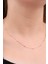 Rose Renk Toplu Gümüş Kolye Zincir 45cm wsn228p 1