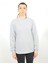 Sıfır Yaka Sweatshirt Unisex Gri 1003PGSTDGRY 3