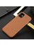 Iphone 13 Mini Uyumlu Deri Görünümlü Metal Kamera Çıkıntılı Sert Natura Kapak 1
