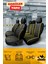 Chevrolet Aveo Sedan 2006-2011 Aracınıza Uyumlu Koltuk Kılıfı Luxe Deri Siyah Sarı 2