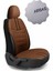 Wolkswagen Jetta Tridline Sedan 2012-2020 Aracınıza Uyumlu Koltuk Kılıfı Luxe Deri Taba 3
