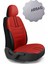 Seat Leon 5f 2013 ve Sonrası Hatchback Sport Deri Koltuk Kılıfı Takımı Kırmızı Siyah 3