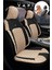 Hyundai Elentra Sedan 2011-2015 Aracınıza Uyumlu Koltuk Kılıfı Jakar Deri Bej Siyah 1
