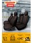 Renault Laguna - 2 Sedan 2004-2009 Aracınıza Uyumlu Koltuk Kılıfı Luxe Deri Kahverengi 2