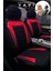 Audi A-3 Sedan 2013-2015 Aracınıza Uyumlu Koltuk Kılıfı Tay Tüyü Siyah Kırmızı 1