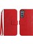 Samsung Galaxy S21 Artı Kısa Kayış Kabartmalı Ayçiçeği Flip Telefon (Yurt Dışından) 1