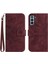 Samsung Galaxy S21 Artı Kısa Kayış Kabartmalı Ayçiçeği Flip Telefon (Yurt Dışından) 1