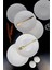 Lombardino Minimalist Modern Sade 6'lı Porselen Servis Tabağı 25 cm 1