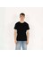Slimfit Sql Logo Nakışlı Erkek Siyah T-Shirt 4