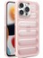 iPhone 14 Pro Için Kılıf Metal Lens Çerçevesi Pc+Tpu Nefes Alabilen Mat Telefon Kapağı-Pembe (Yurt Dışından) 1