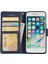 iPhone 7/8 Kılıf Pu Deri 3 Kart Yuvalı Stand Telefon Kapağı-Mavi (Yurt Dışından) 2