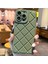 iPhone 13 Pro Kılıf Eşkenar Dörtgen Desenli Tpu Düşmeye Karşı Koruyucu Telefon Kapağı-Yeşil (Yurt Dışından) 1