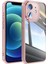 iPhone 12 Kılıfı Için Kamera Koruma Metal Düğmeler Tpu+Akrilik Çizilmez Telefon Kapağı-Pembe (Yurt Dışından) 1