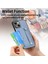 iPhone 15 Plus Kılıf Deri+Tpu+Pc Hibrit Telefon Kılıfı Kart Yuvalı Kickstand-Mavi (Yurt Dışından) 4