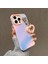 iPhone 15 Pro Için Anti-Damla Kılıf Mat Lazer Pc+Tpu Telefon Kılıfı Inci Kalpli Kolye-Pembe/pembe (Yurt Dışından) 1