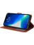iPhone 11 Pro Max Için Kılıf Manyetik Pu Deri Standlı Flip Telefon Kapağı-Kahverengi (Yurt Dışından) 3