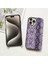 iPhone 15 Pro Için Yılan Dokulu Telefon Kılıfı Pc+Pu Deri Düşmeyi Önleyici Kapak (Tam Kaplama Değil)-Mor (Yurt Dışından) 2