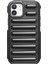 Kapsül Serisi iPhone 12 Tpu Kılıf Damla Korumalı Nervürlü Soft Telefon Kılıfı-Siyah (Yurt Dışından) 1
