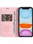 iPhone 11 Kılıf Cüzdan Kart Yuvaları Için Pu Deri Koruyucu Telefon Kapağı-Pembe (Yurt Dışından) 2