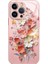 iPhone 15 Pro Hibrit Kılıf Temperli Cam+Tpu Buket Tasarımı Cep Telefonu Kabuğu-Pembe (Yurt Dışından) 1