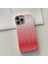 iPhone 15 Pro Max Için Dokuma Doku Pu Deri + Pc Telefon Kılıfı Ince Degrade Renkli Telefon Kapağı-Gül (Yurt Dışından) 2