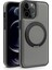 iPhone 12/12 Pro Için Manyetik Kılıf Düşmeye Dayanıklı Deri+Pc+Tpu Kickstand Telefon Kapağı-Gri (Yurt Dışından) 2