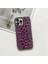 iPhone 14 Pro Max Için Leopar Dokulu Telefon Kılıfı Pc+Pu Deri Telefon Kabuğu (Tam Kaplama Değil)-Gül (Yurt Dışından) 4