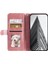 iPhone 14 Için Kılıf Deri 6 Kart Sahipleri Telefon Cüzdan Kapağı-Rose Gold (Yurt Dışından) 2